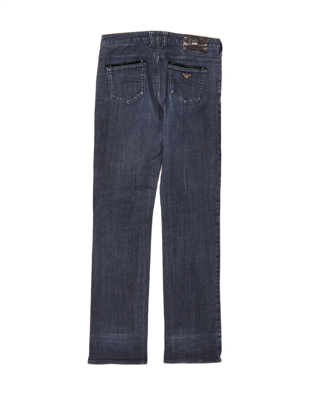 ARMANI Womens Straight Jeans W31 L34 Blue Cotton Vintage Armani and Second-Hand Armani from Messina Hembry 
