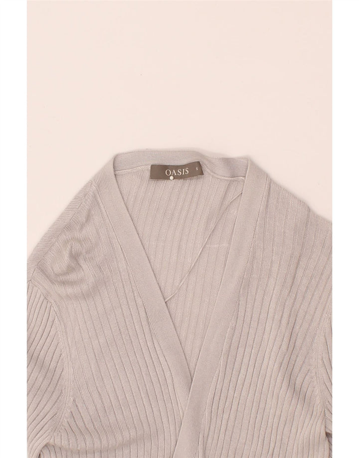 OASIS Womens Oversized Longline Open Cardigan Sweater UK 10 Small Grey Vintage Oasis and Second-Hand Oasis from Messina Hembry 