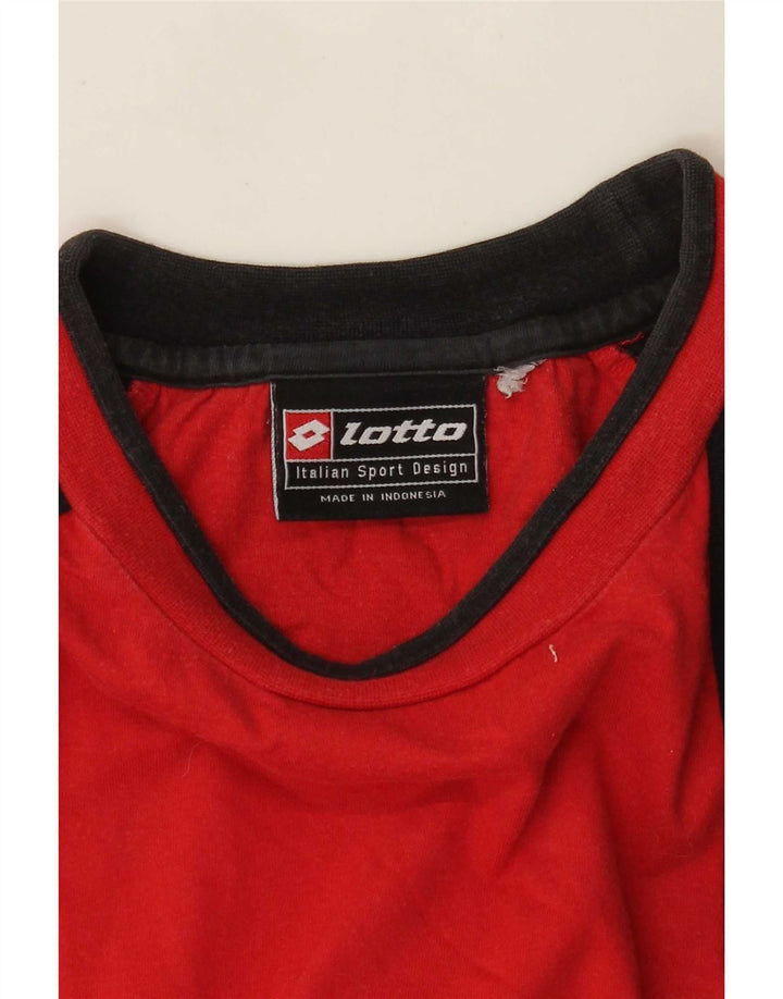 Ανδρικό μπλουζάκι Lotto Top Medium Red Colourblock