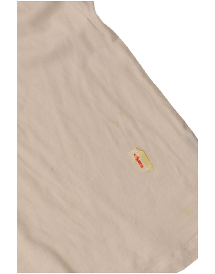 RALPH LAUREN Γυναικεία Μπλούζα Τοπ UK 10 Small White Cotton