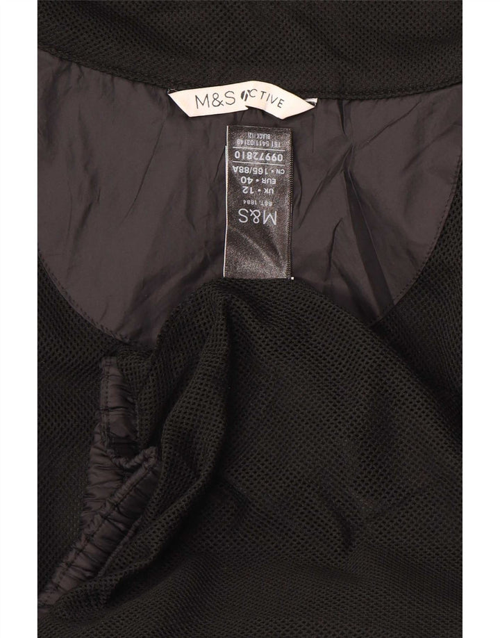Γυναικεία αθλητική φόρμα Marks & Spencer Top Jacket UK 12 Medium Black Polyester