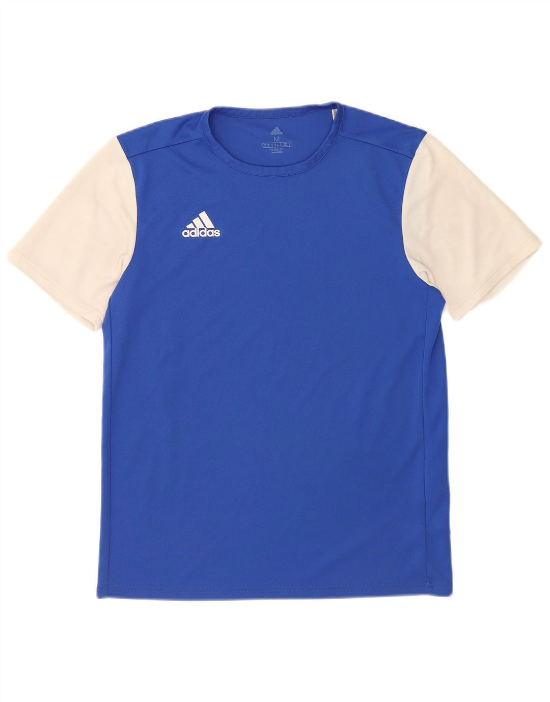 Ανδρικό T-Shirt Climalite Adidas Top Medium Blue Colourblock Πολυεστέρας