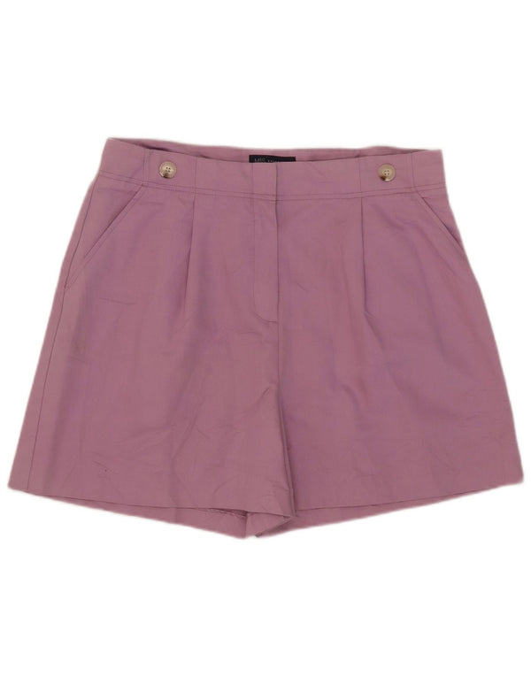 Marks & Spencer Γυναικείο σορτς Chino UK 16 Large W38 Lilac με ψηλή μέση