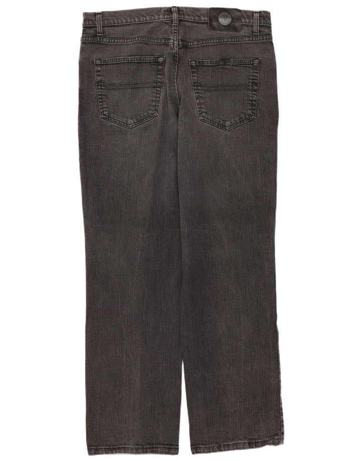 TRUSSARDI Ανδρικό τζιν ίσιο W36 L29 Γκρι βαμβακερό