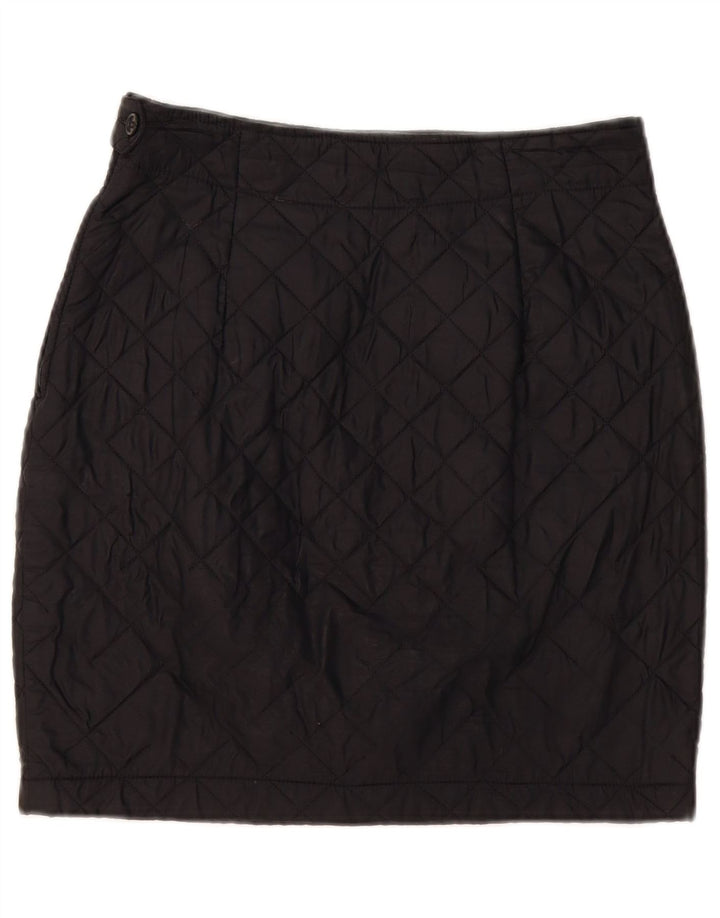 Γυναικεία καπιτονέ μίνι φούστα Benetton IT 44 Medium W30 Black Polyamide