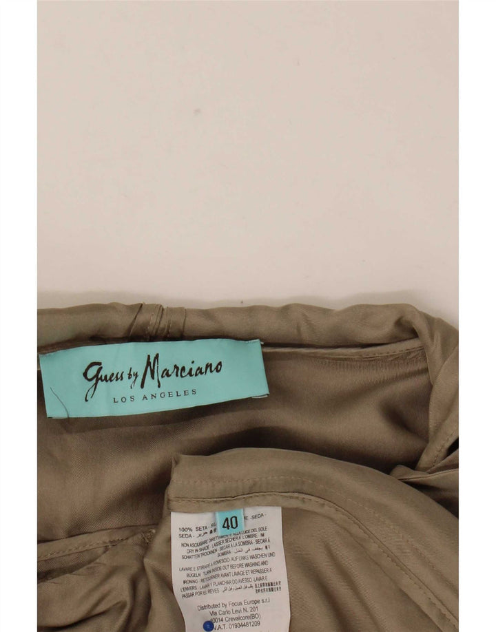 Guess By Marciano Γυναικείο μπουφάν με κουκούλα Utility IT 40 Small Beige Silk