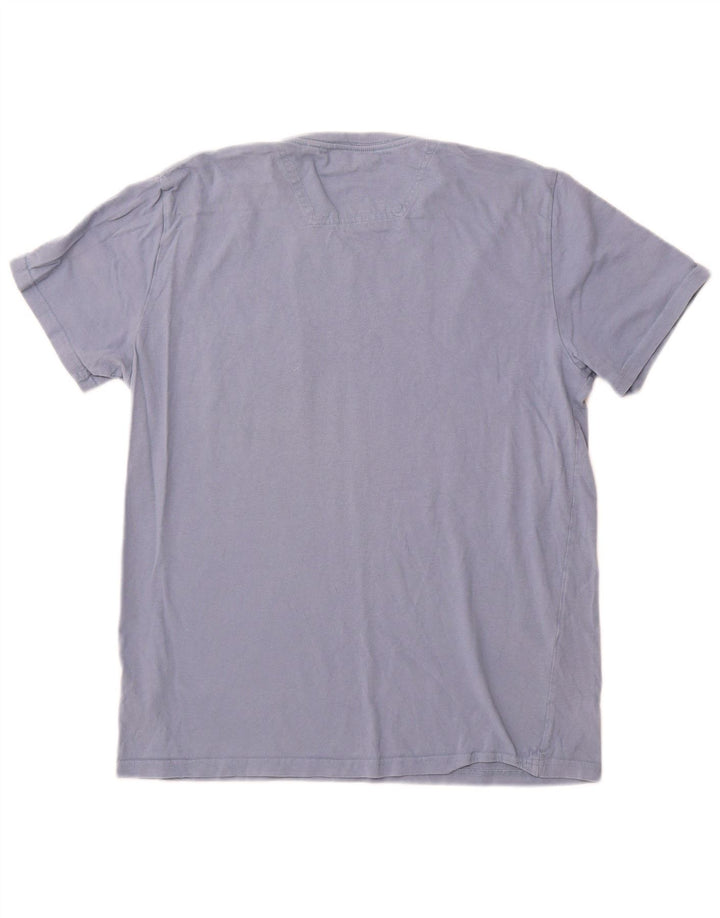 Ανδρικό T-Shirt JOULES Τοπ μεσαίο μπλε βαμβακερό