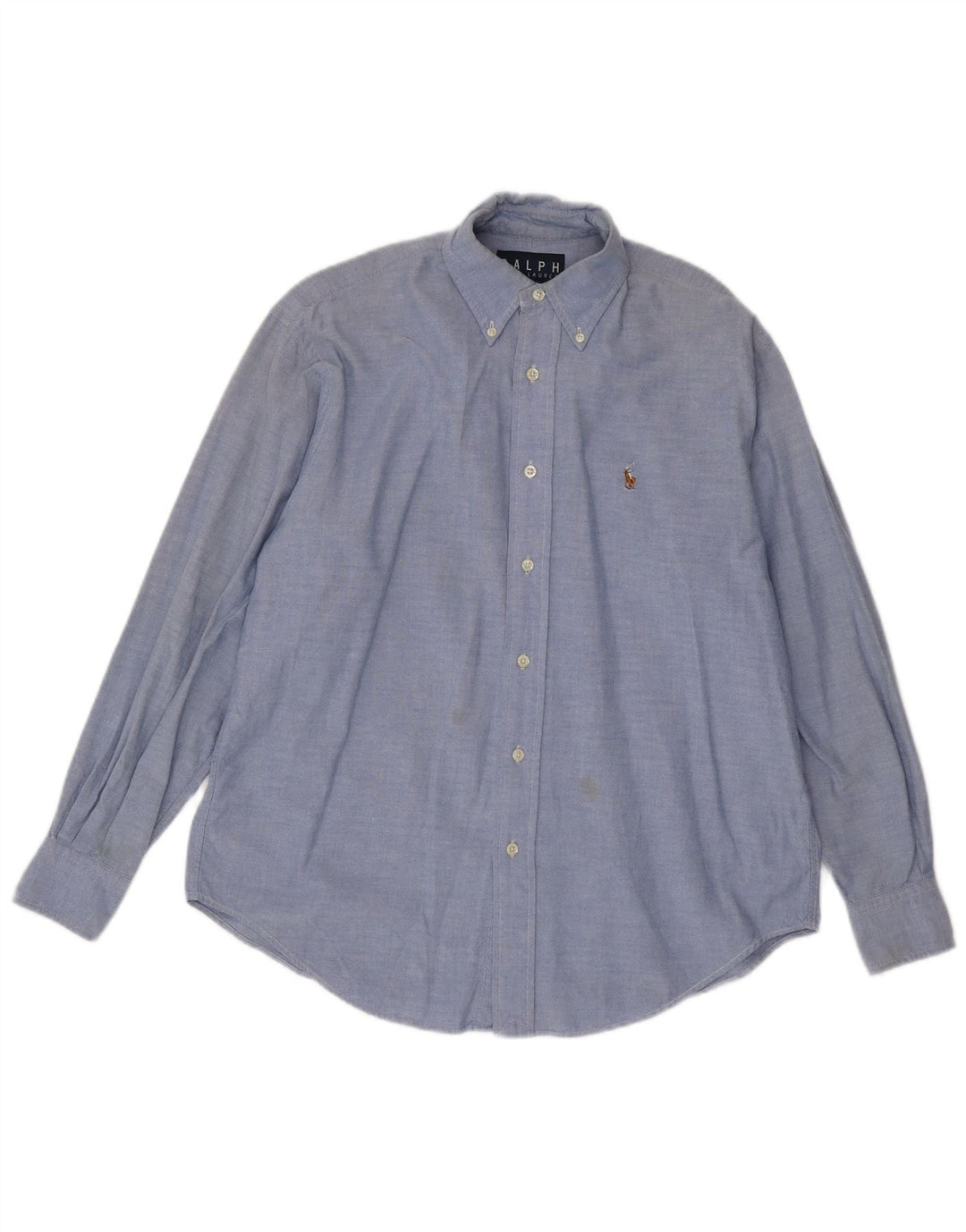 POLO RALPH LAUREN Womens Shirt US 8 Medium Blue Cotton