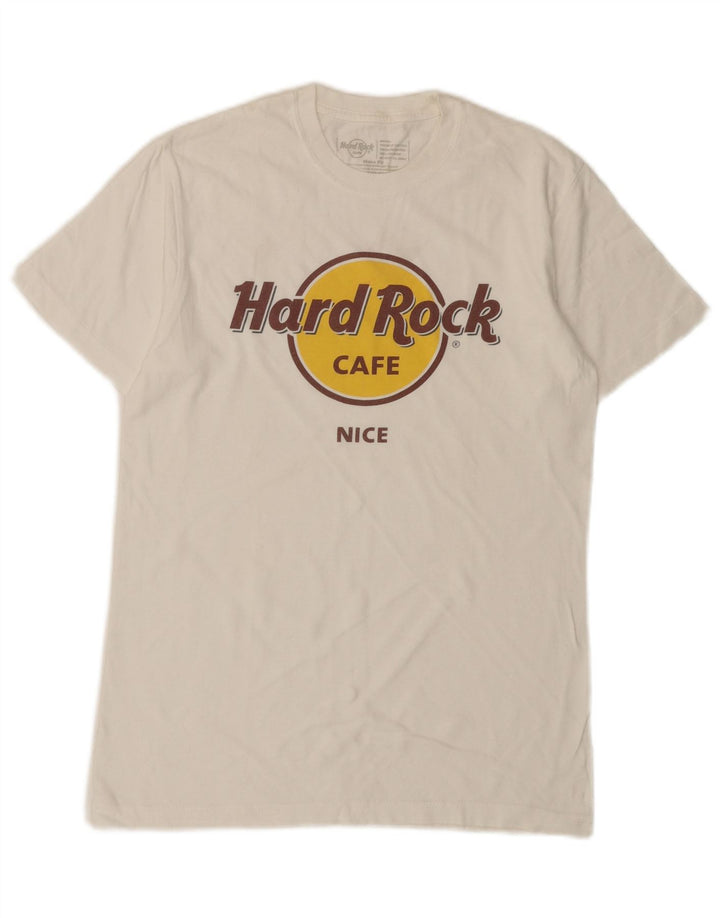 Hard Rock Cafe Ανδρικό Μπλουζάκι Nice Graphic T-Shirt Small White βαμβακερό