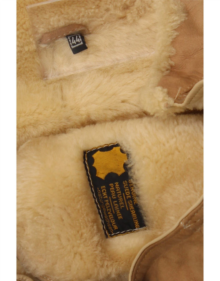 Vintage Γυναικείο Παλτό Shearling IT 44 Medium Beige Shearling