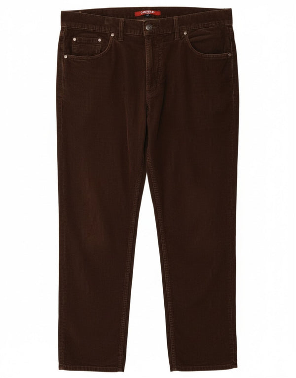 Ανδρικό παντελόνι Carrera Slim Corduroy IT 52 XL W38 L26 Καφέ βαμβακερό