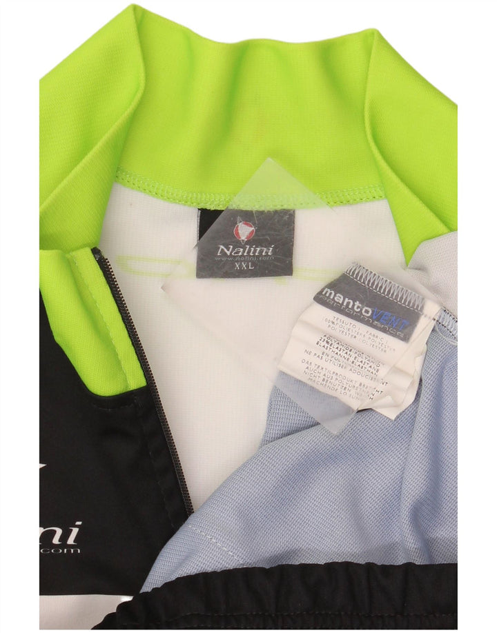 NALINI Ανδρική φόρμα γραφικής φόρμας Top Jacket 2XL Μαύρο Colourblock Polyester