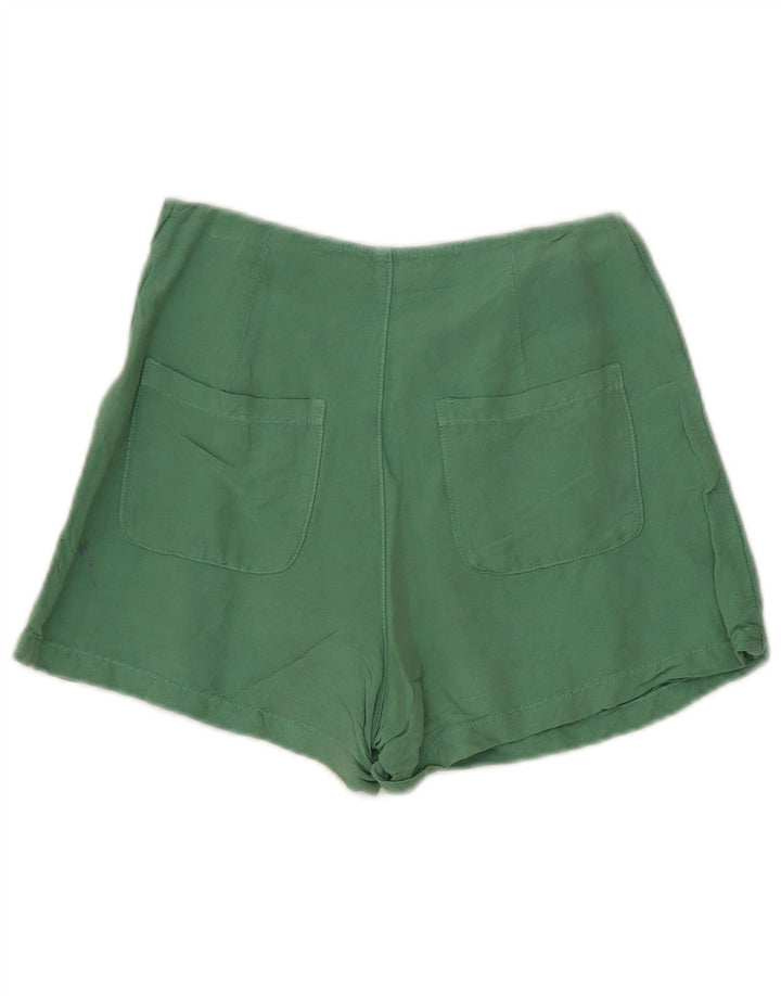 Γυναικείο Casual σορτς Zara Small W26 Πράσινο λινό