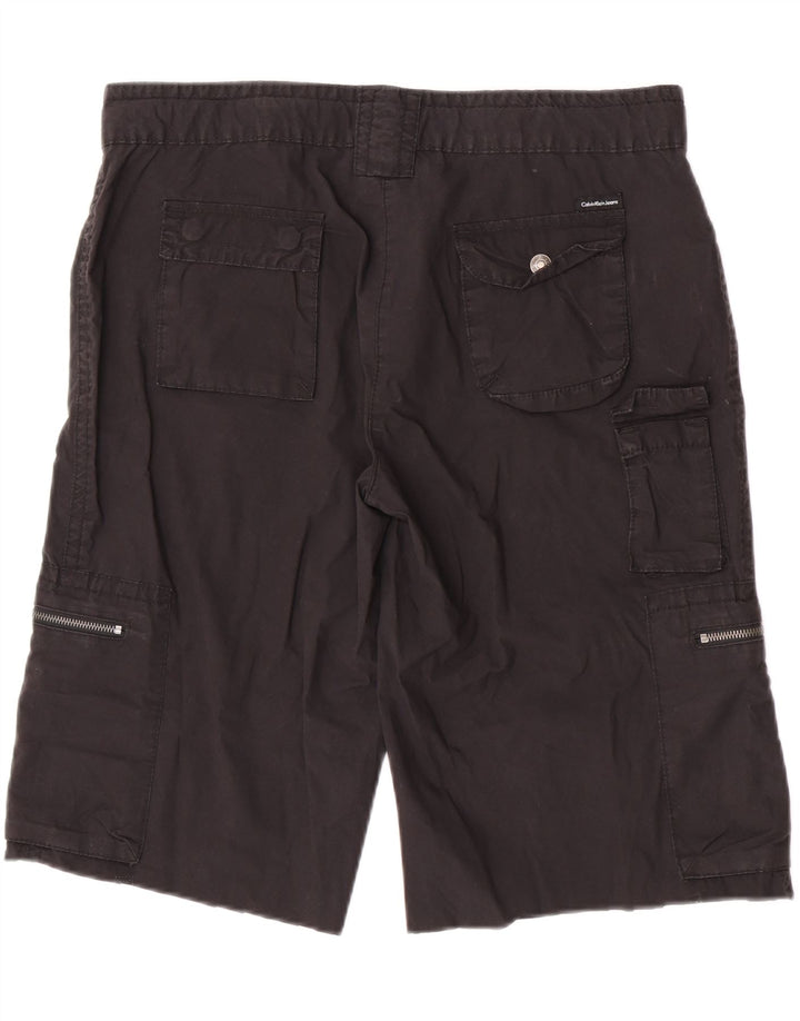 Calvin Klein Jeans Γυναικείο σορτς Cargo W32 Μεσαίο μαύρο βαμβακερό