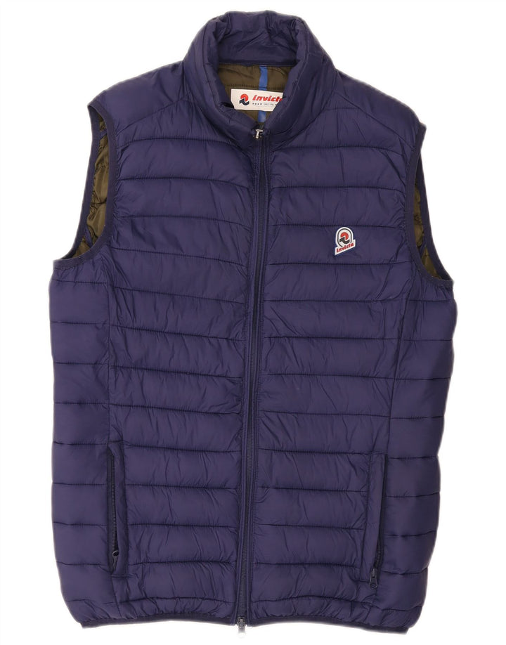Invicta Ανδρικό padded Gilet UK 38 Medium Navy Blue Polyamide