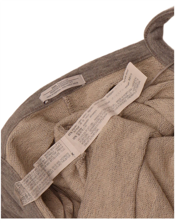 Zara γυναικεία αμάνικη φόρμα UK 10 Small Grey Cotton