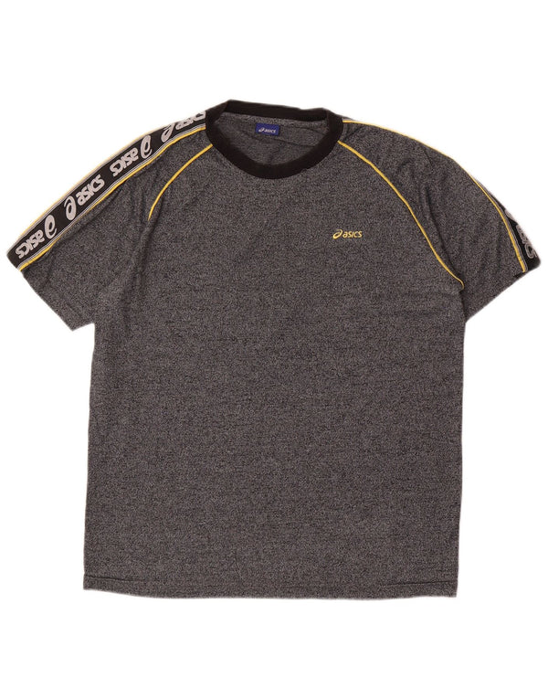 Ανδρικό γραφικό T-Shirt ASICS Top Medium Grey Colourblock