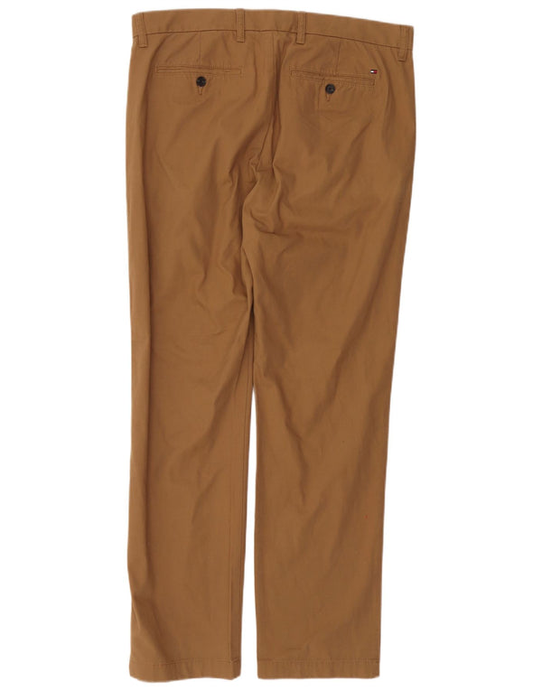 TOMMY HILFIGER Ανδρικό ίσιο παντελόνι Chino W34 L32 Καφέ βαμβακερό