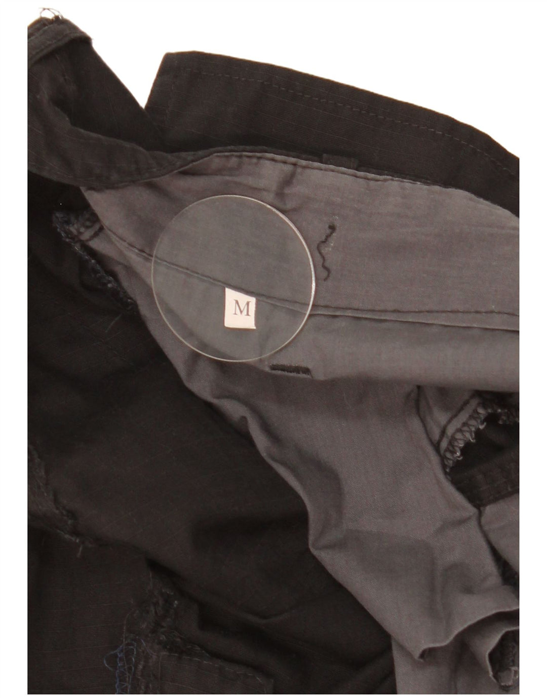 Vintage Ανδρικό ίσιο παντελόνι Cargo Medium W36 L30 Μαύρο