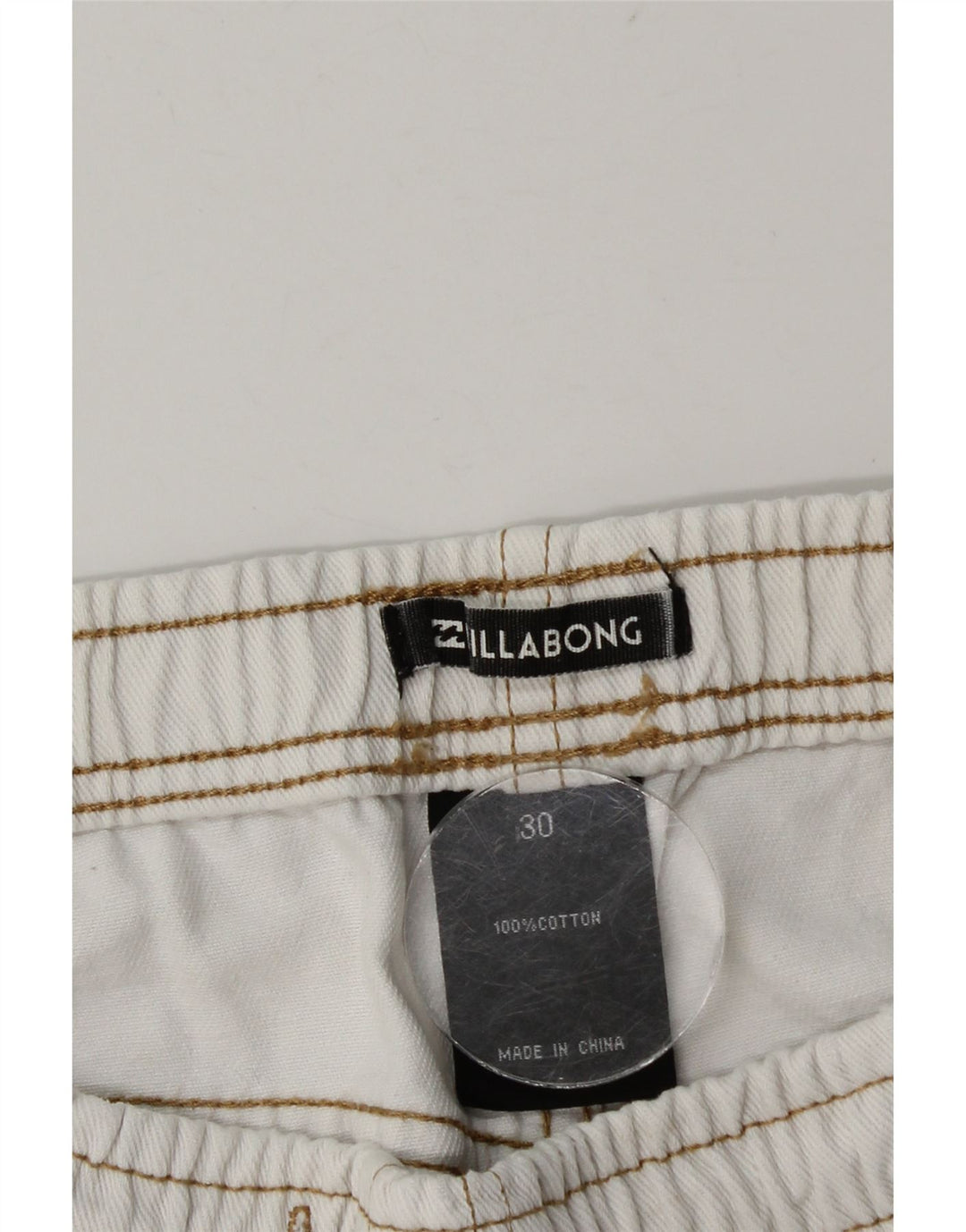 Billabong Γυναικείο τζιν σορτς W30, μεσαίο λευκό βαμβακερό
