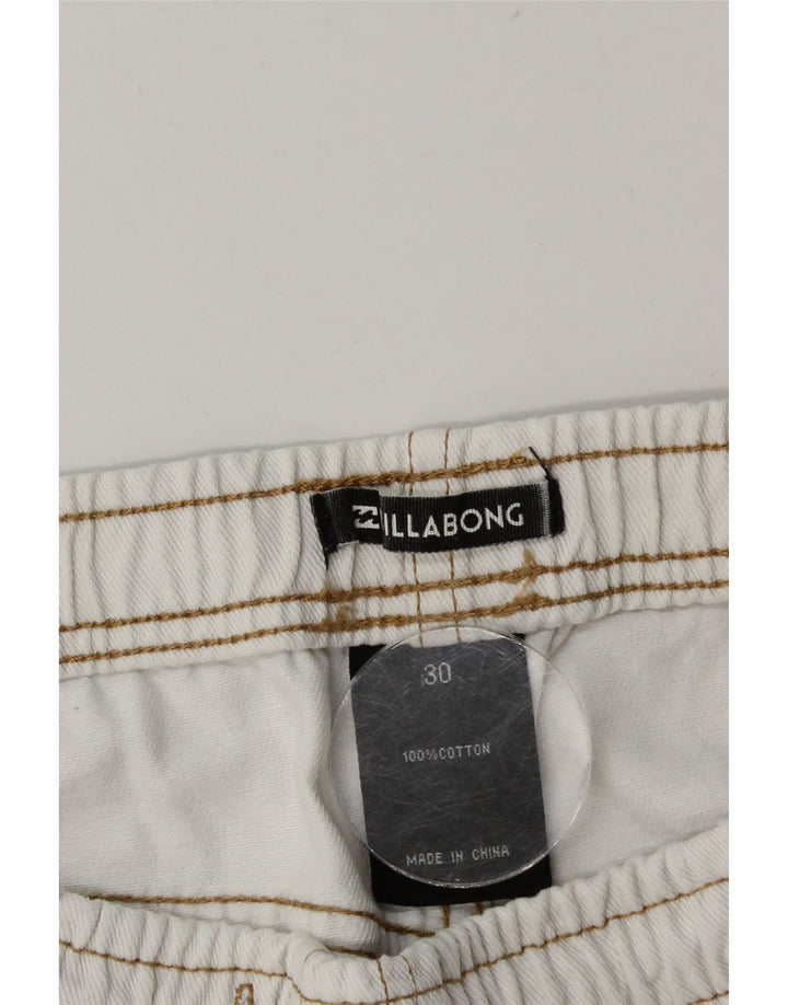 Billabong Γυναικείο τζιν σορτς W30, μεσαίο λευκό βαμβακερό