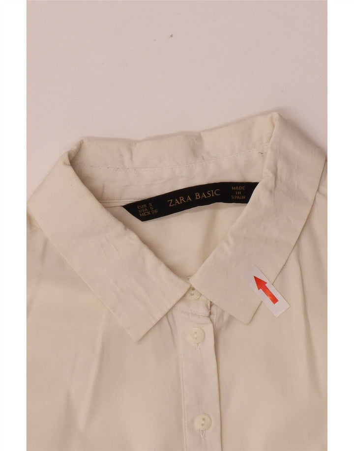 Zara Γυναικείο πουλόβερ 3/4 μανίκι UK 10 Small White