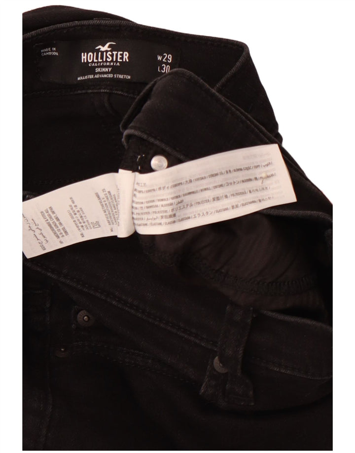 Ανδρικό Skinny Jeans HOLLISTER W29 L30 Μαύρο βαμβακερό