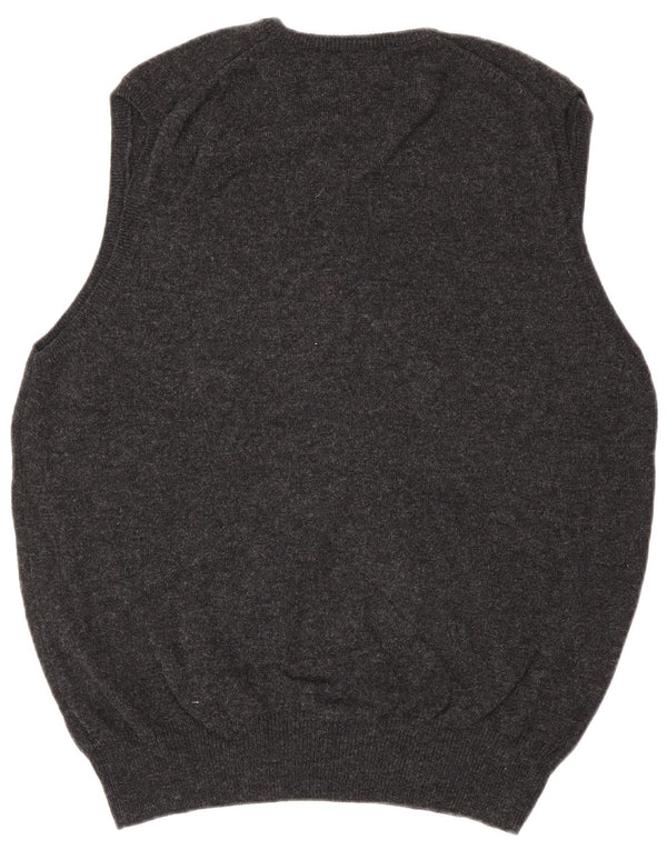 Marks & Spencer Ανδρικό γιλέκο Tank Top Large Grey Lambswool