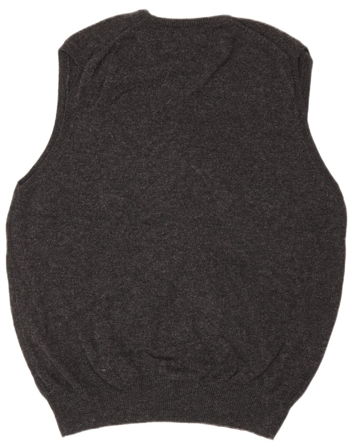 Marks & Spencer Ανδρικό γιλέκο Tank Top Large Grey Lambswool