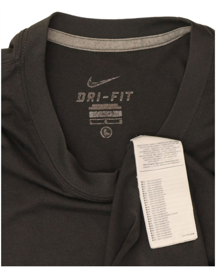 Ανδρικό μπλουζάκι Nike Dri Fit Top Large Grey Polyester