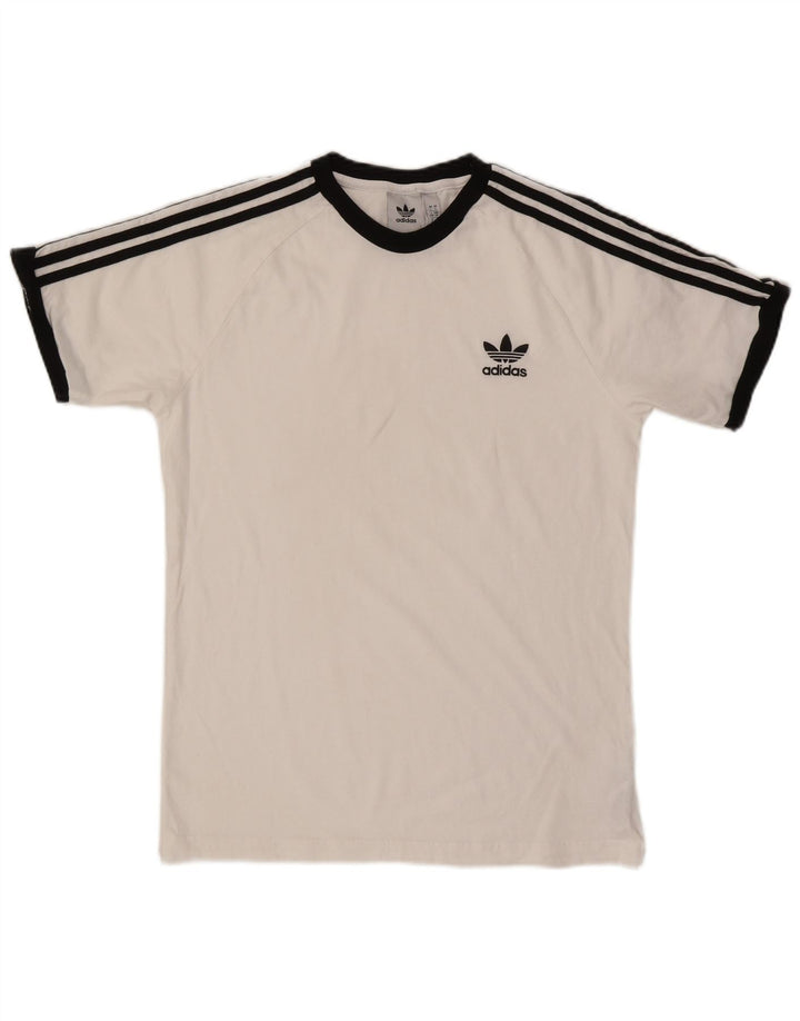 Ανδρικό T-Shirt Adidas Top μεγάλο λευκό βαμβακερό