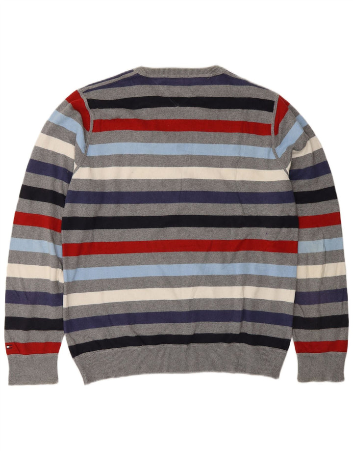 Ανδρικό πουλόβερ Tommy Hilfiger Crew Neck Jumper Μεσαίο Πολύχρωμο Ριγέ
