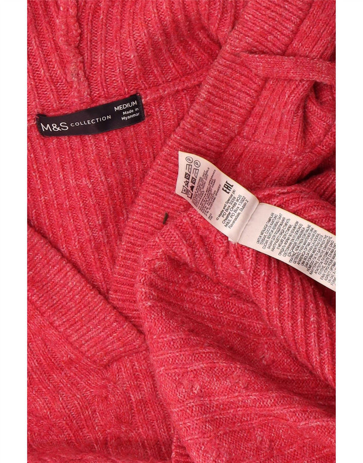 Marks & Spencer Γυναικείο πουλόβερ με κουκούλα μεγάλου μεγέθους UK 14 Μεσαίο κόκκινο