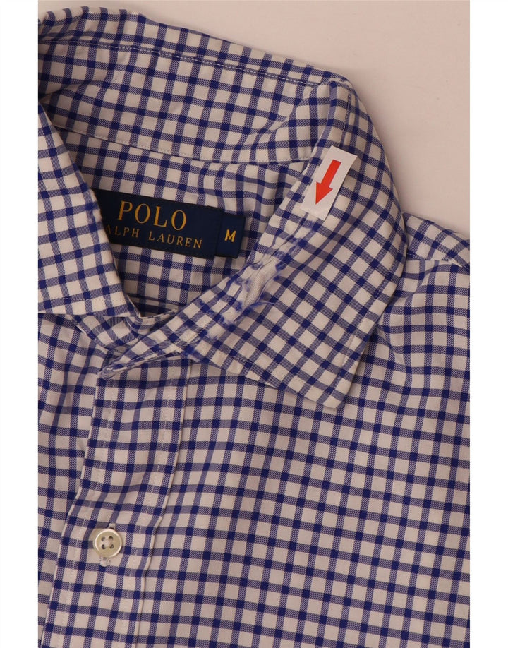 Ανδρικό πουκάμισο Polo Ralph Lauren, μεσαίο μπλε βαμβακερό Gingham