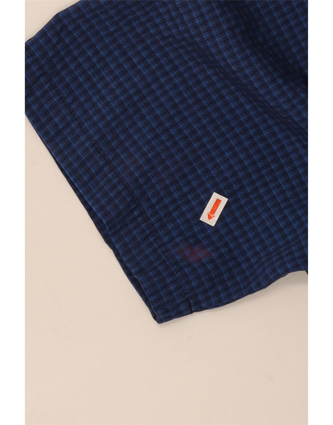 MOSSIMO Ανδρικό κοντομάνικο πουκάμισο XL Blue Gingham Rayon