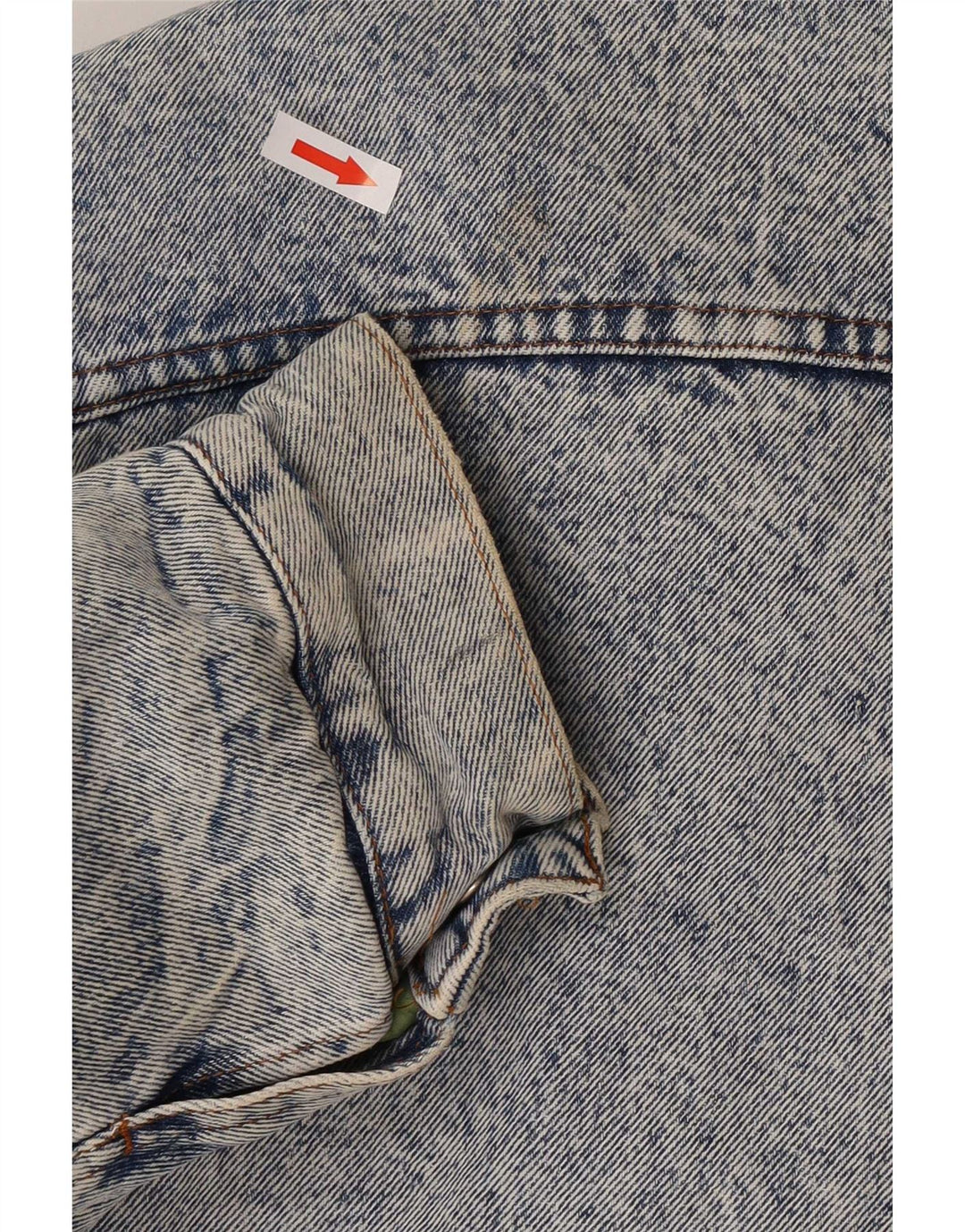 Rifle Mens Sherpa Τζιν μπουφάν UK 40 Large Blue