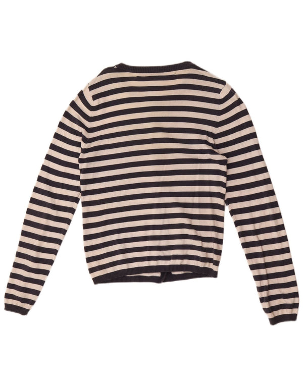 Murphy & Nye Womens Cardigan Sweater UK 12 Medium Navy Blue Nautical