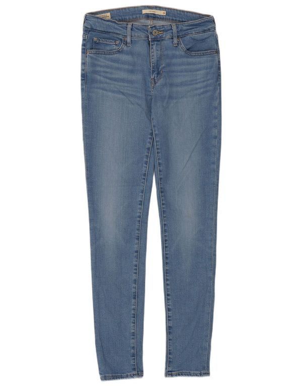 Levi's Womens 711 Skinny Jeans W26 L30 Blue Cotton
