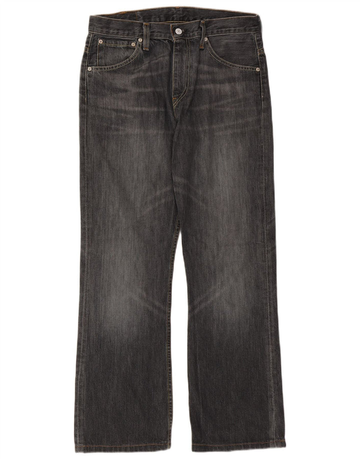 Levi's Mens 507 Bootcut Jeans W31 L29 Μαύρο βαμβακερό