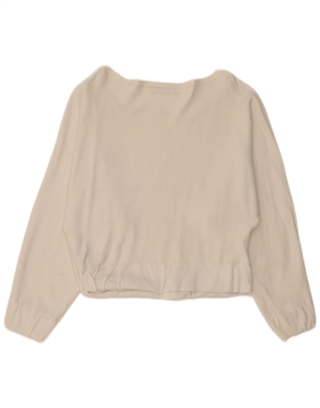 Zara Γυναικείο τοπ μακρυμάνικο UK 10 Small White Viscose
