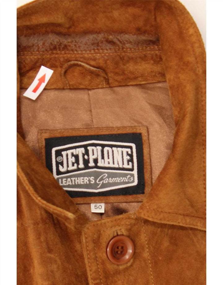 Jet Plane Ανδρικό Suede Jacket IT 50 Large Beige Leather