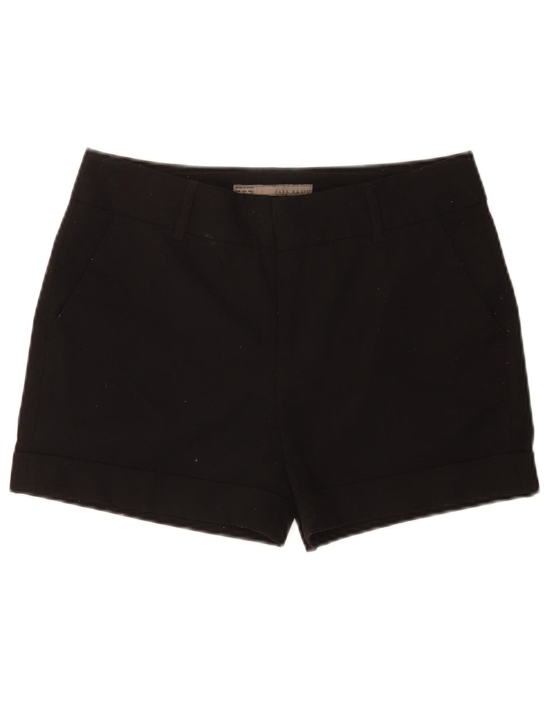Zara Γυναικείο σορτς Chino Medium W28 Μαύρο Πολυεστέρας