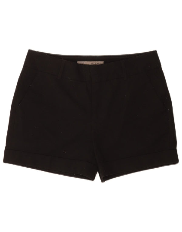Zara Γυναικείο σορτς Chino Medium W28 Μαύρο Πολυεστέρας