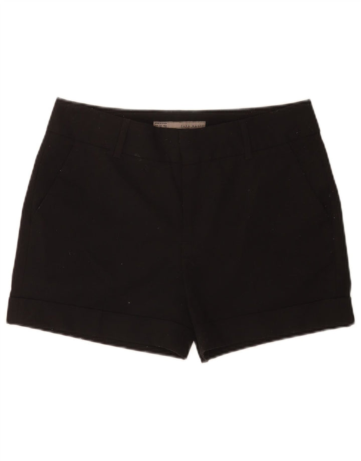 Zara Γυναικείο σορτς Chino Medium W28 Μαύρο Πολυεστέρας