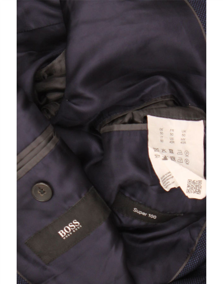 HUGO BOSS Ανδρικό σακάκι με 2 κουμπιά σακάκι IT 50 Large Navy Blue