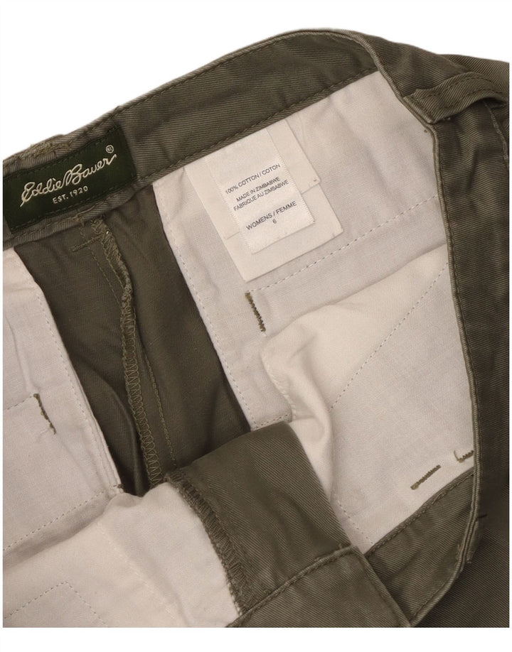 Γυναικείο Casual σορτς Eddie Bauer US 6 Medium W30 από βαμβακερό χακί