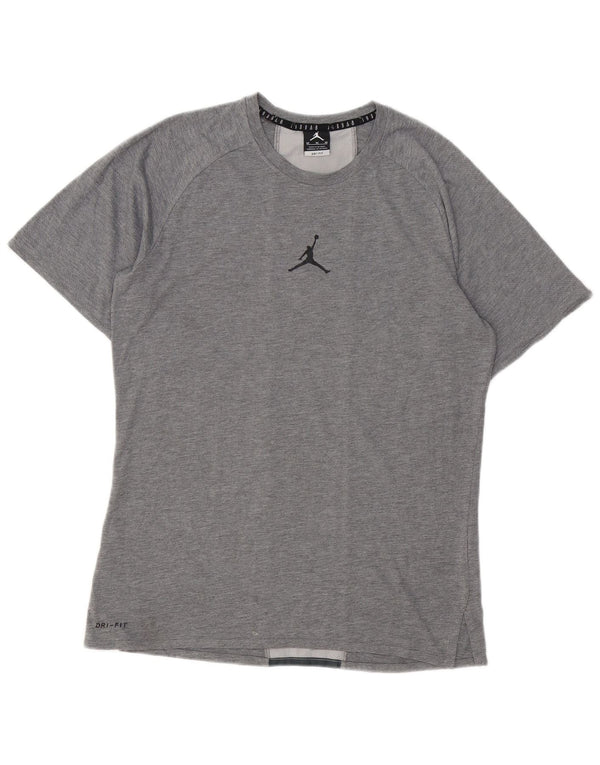 Ανδρικό γραφικό T-Shirt Jordan Top Medium Grey Colourblock