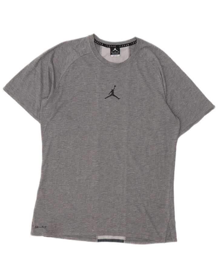 Ανδρικό γραφικό T-Shirt Jordan Top Medium Grey Colourblock
