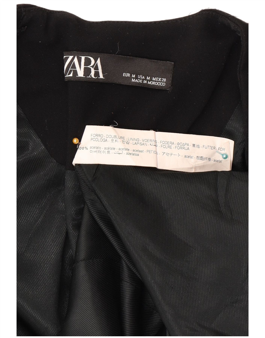 Zara Γυναικείο Σακάκι Μπλέιζερ UK 12 Μεσαίο Μαύρο