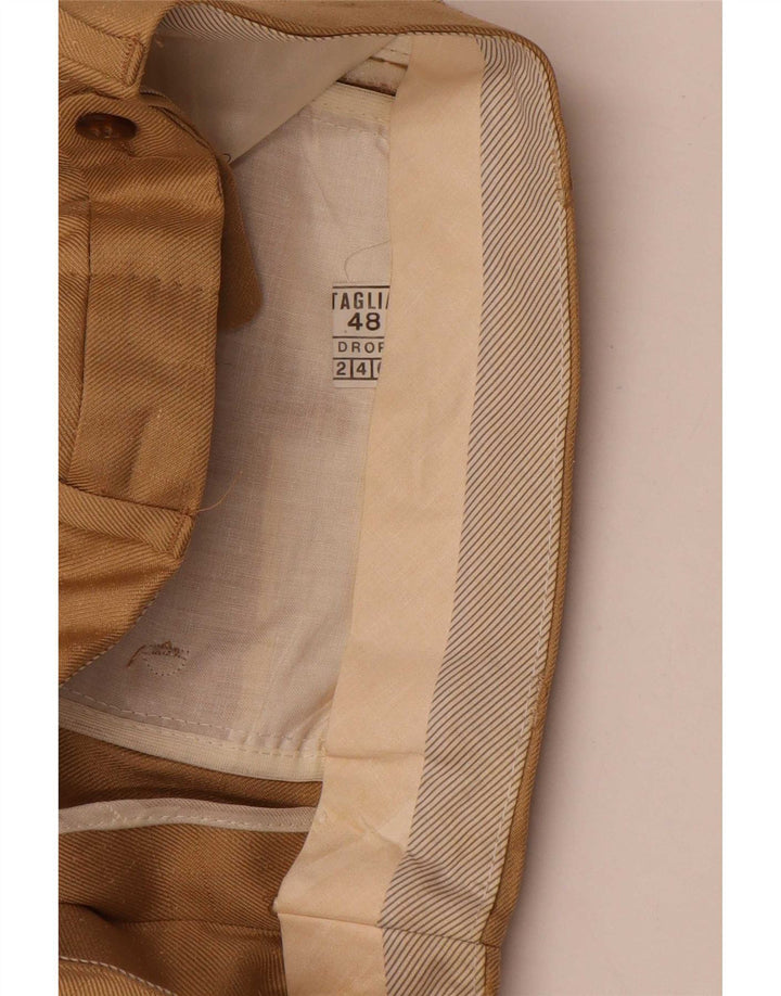 Vintage Ανδρικό ίσιο παντελόνι IT 48 Medium W30 L32 Beige